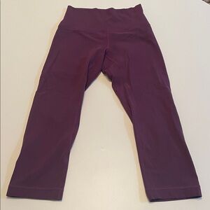 Lululemon‎ Size 4 Align Deep Purple Crop Leggings 19”